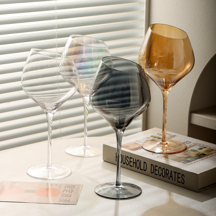 Elevate Your Wine Experience with Our Red Wine Electroplated Color Glass